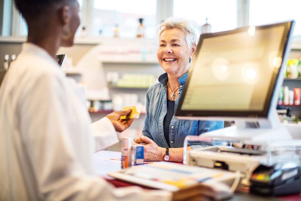 Patient makes a pharmacy purchase